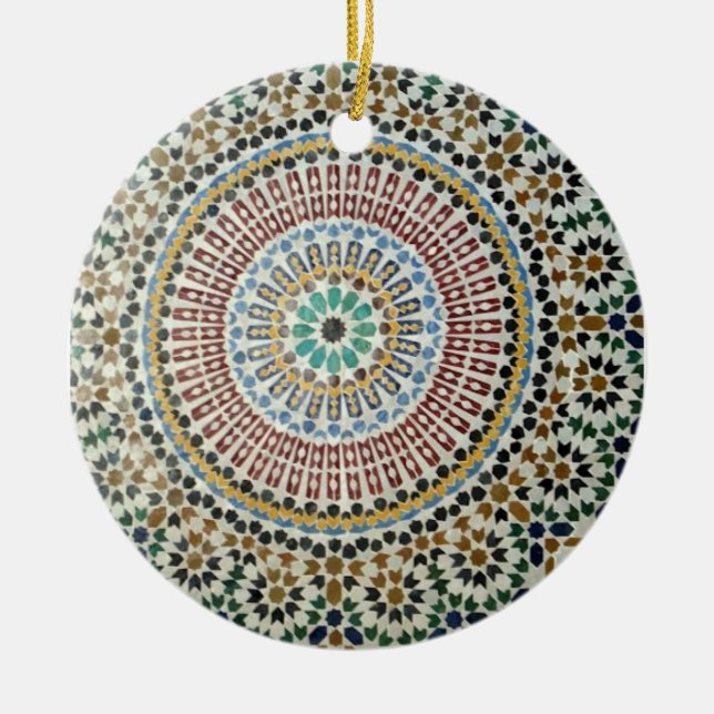 Ornamento de la teja del Moorish (Frente)
