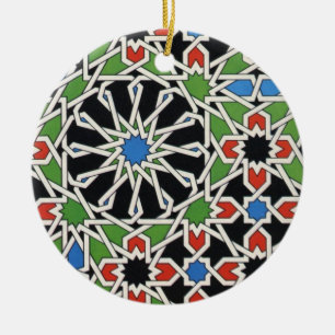 Ornamento de la teja del Moorish