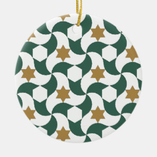 Ornamento de la teja del Moorish