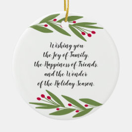 Ornamento de la temporada navideña