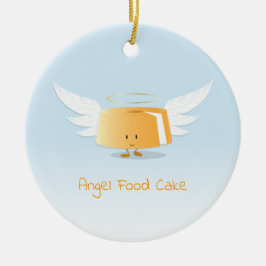 Ornamento de la torta de comida de ángel el |