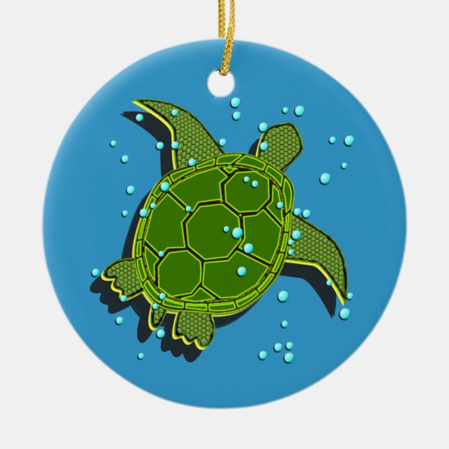 Ornamento de la tortuga de mar (Frente)