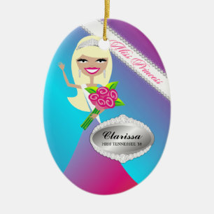 Ornamento de la TT-Srta. princesa Blonde Custom