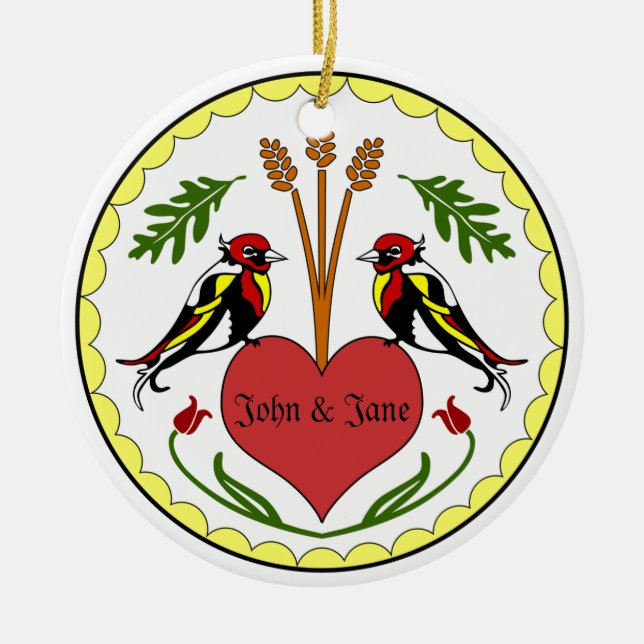 Ornamento - de largo, maleficio feliz de la (Frente)