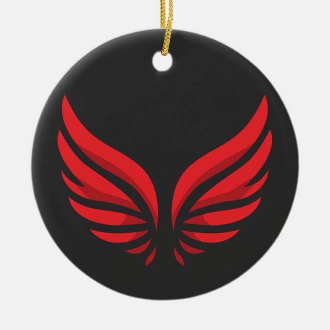 Ornamento de las alas rojas (Frente)