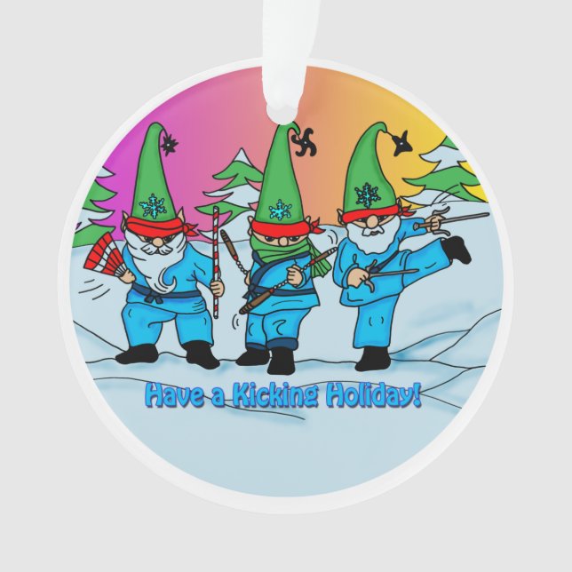Ornamento de las artes marciales Karate Elves (Anverso)