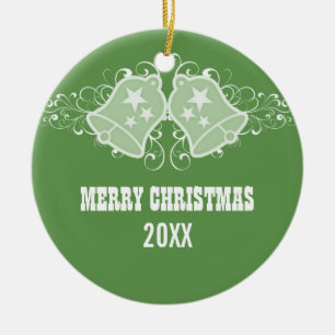 Ornamento de las campanas de vacaciones y de los b