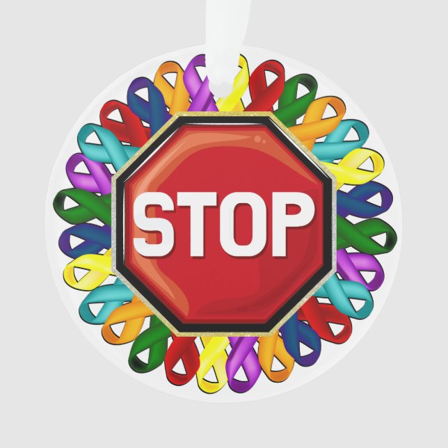 Ornamento de las cintas de sensibilización sobre e (Anverso)