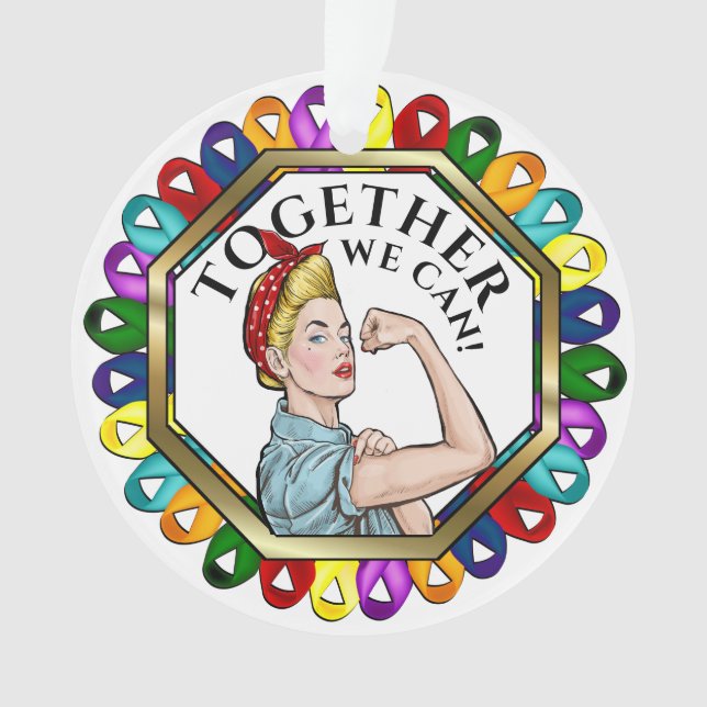 Ornamento de las cintas de sensibilización sobre e (Anverso)