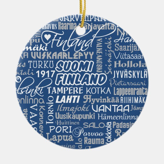 Ornamento de las ciudades de Finlandia (Frente)