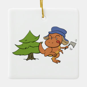 Ornamento de las compras del árbol de navidad de