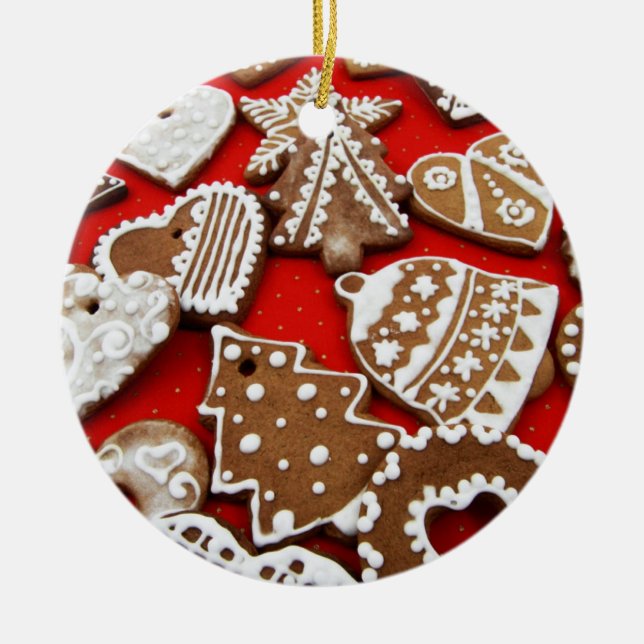Ornamento de las cookies de Gingerbread (Frente)