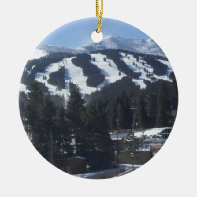 Ornamento de las cuestas del esquí de Breckenridge (Frente)