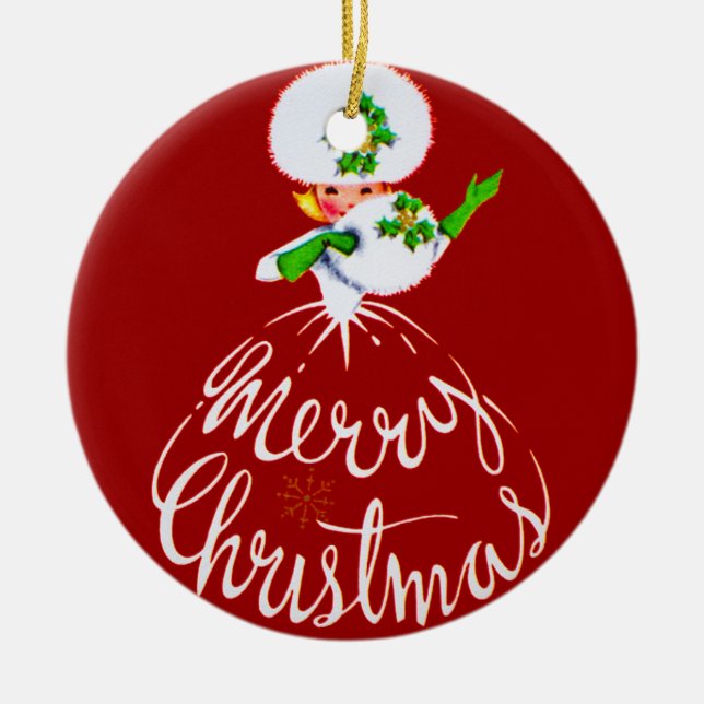 Ornamento de las Felices Navidad (Frente)