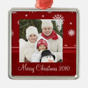 Ornamento de las Felices Navidad 2010 de la foto