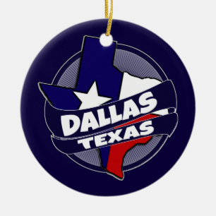 Ornamento de las fiestas de Dallas Texas