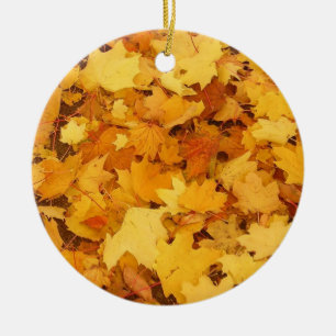 Ornamento de las hojas de otoño