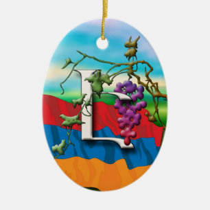 Ornamento de las iniciales "E" del alfabeto