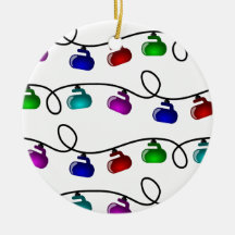 Ornamento de las luces de navidad que se encrespa