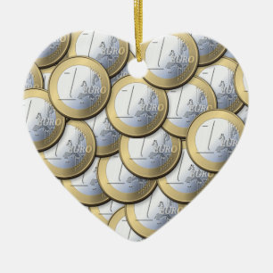 Ornamento de las monedas del euro - personalizar
