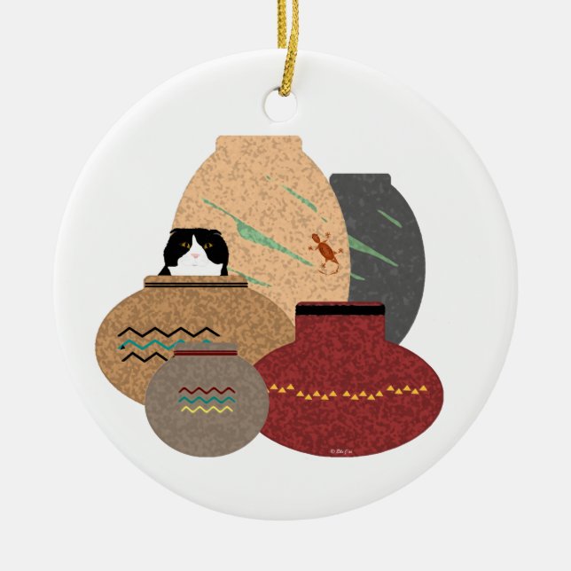 Ornamento de las ollas de arcilla (Frente)