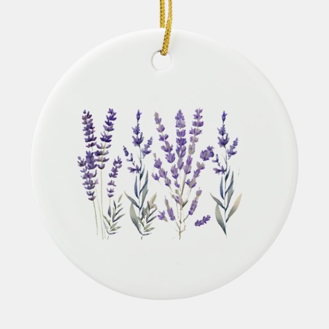 Ornamento de lavanda francés (Frente)