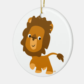 Ornamento de león con contenido de Personalizado c