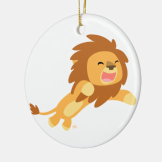 Ornamento de león de Personalizado alegre