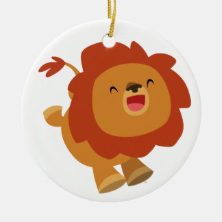 Ornamento de león de Personalizado de Gamboling Cu