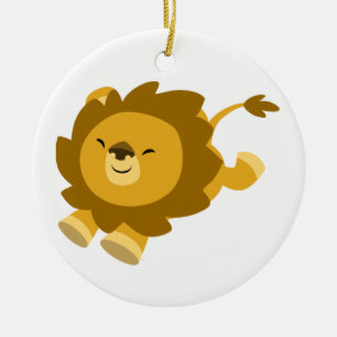 Ornamento de león de Personalizado estático lindo