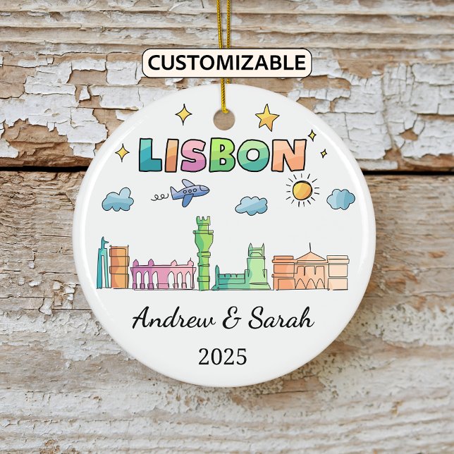 Ornamento de Lisboa de Skyline personalizado, Port (Subido por el creador)