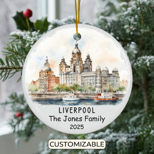 Ornamento de Liverpool personalizado, Inglaterra
