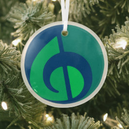 Ornamento de Logomark de IVH de vidrio