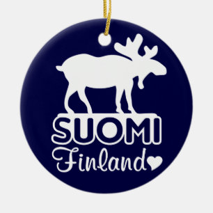 Ornamento de los alces de Finlandia