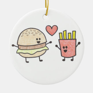 Ornamento de los amigos de los alimentos de