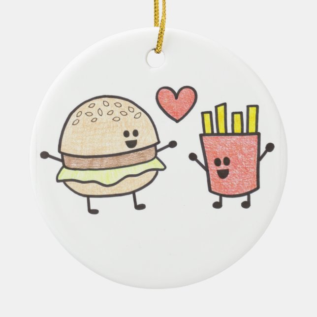 Ornamento de los amigos de los alimentos de (Frente)
