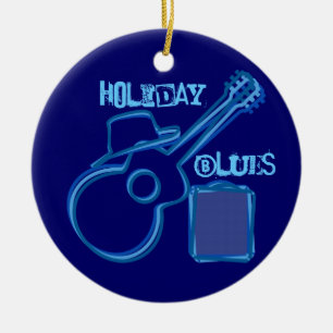 Ornamento de los azules del día de fiesta