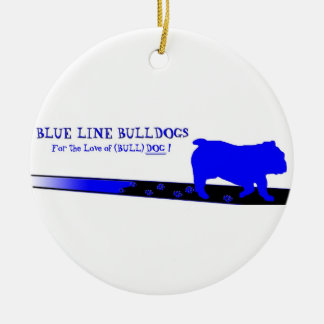 Ornamento de los bulldoges de Blue Line