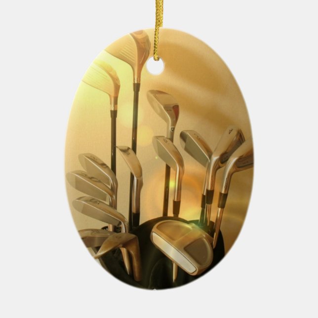 Ornamento de los clubs de golf (Frente)