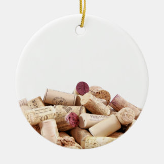 Ornamento de los corchos de vino