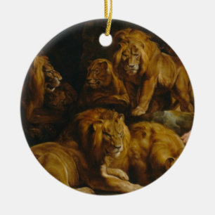 Ornamento de los leones en el baño