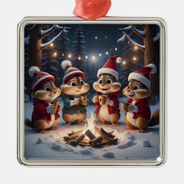 Ornamento de los navidades Chipmunks (Frente)