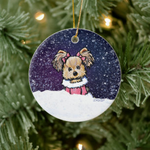 Ornamento de los navidades Cutie Yorkie Terrier