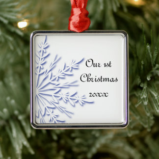 Ornamento de los Navidades del primer copo de niev