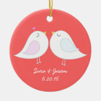 Ornamento de los pájaros del amor