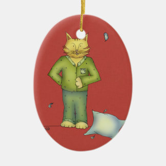 Ornamento de los pijamas del gato