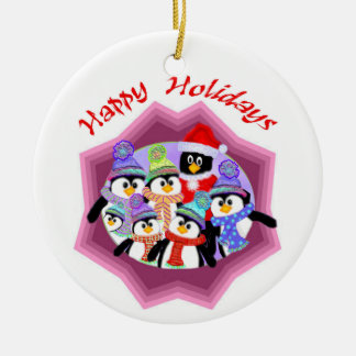 Ornamento de los pingüinos