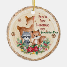 Ornamento de los primeros animales de Navidad del