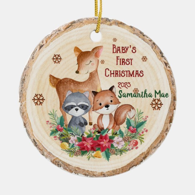 Ornamento de los primeros animales de Navidad del  (Frente)