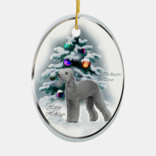 Ornamento de los regalos del navidad de Bedlington